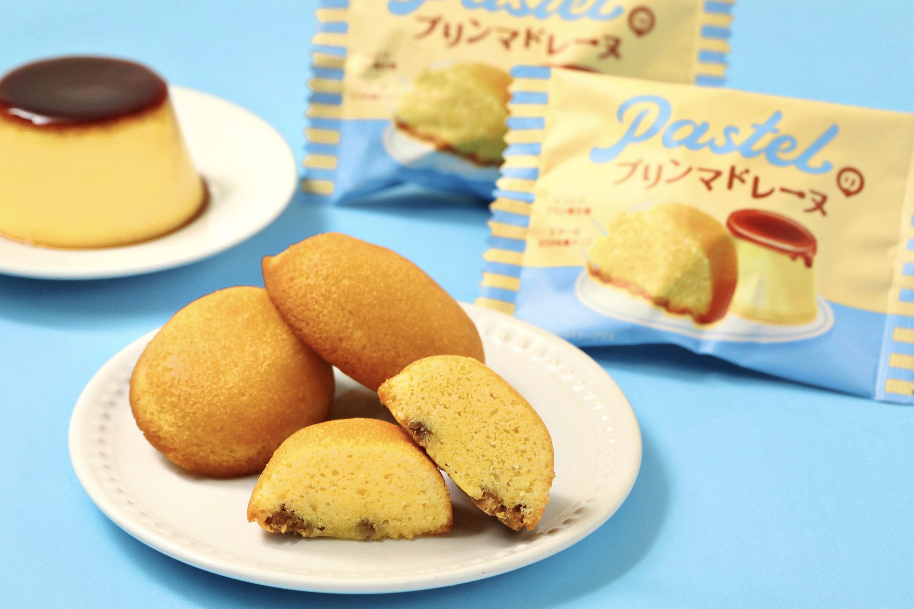 パステルのプリンマドレーヌ